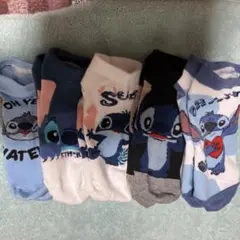 Disney・リロアンドスティッチ靴下5点セット20から24cm