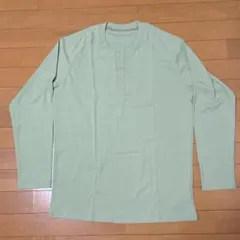 長袖 Tシャツ リブ レディース セーター ボタン 薄手 オフィス