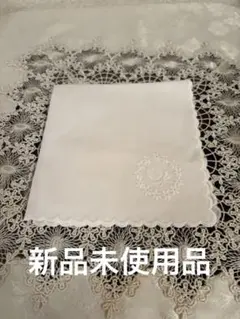 ホワイトハンカチ 5枚セット レースエッジ