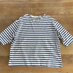 orcival ボーダー半袖バスクシャツ　サイズ1のサムネイル