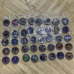 妖怪ウォッチ 妖怪メダル まとめ売り 40枚 グレー 灰色 未開封 銀色