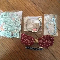 新品・未使用♡ヘアゴム ヘアピン シュシュ等5点セット