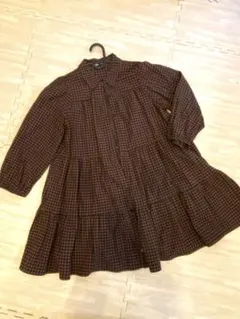 【ZARAチェック柄ワンピース】