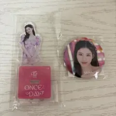 TWICE サナ アクスタ 缶バッチ onceday セット トレカ