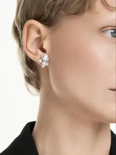 ✨新品 イエローゴールド フラワー 上位クリップ スモールピアス 