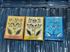 下旬セール【ポケカ30周年】ポケモンカードデッキシールドイーブィ進化形3種セット