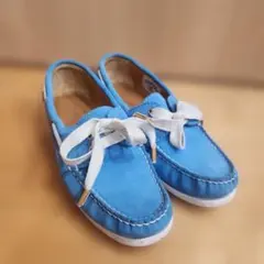 REGAL×BEDS BREAKFAST モカシン デッキシューズ ブルー