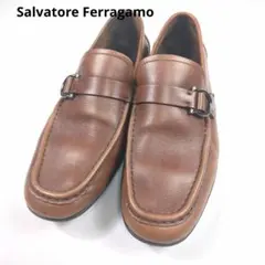 フェラガモ ビジネスシューズ ローファー ガンチーニ レザー 良品