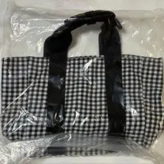 チェック柄トートバッグ