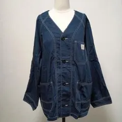 【CUBE SUGER】ジャケット（M）ノーカラー ナイロンワーク シワ感