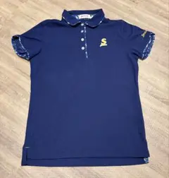 SRIXON 半袖ポロシャツ ネイビー Mサイズ レディース ゴルフのサムネイル
