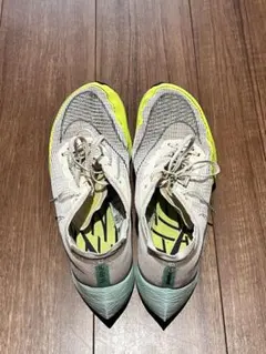 Nike スパイクシューズ ホワイト/イエロー/グレー