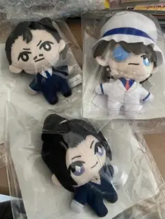 コナン ラッキーくじ 怪盗キッド ぬいぐるみ3点