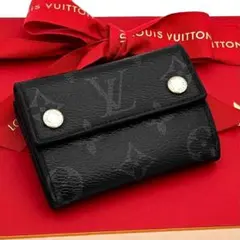 ☆美品☆ルイヴィトン 三つ折り財布 ディスカバリー モノグラムエクリプス 黒のサムネイル