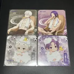 凪誠士郎　御影玲王　極楽湯　特典　コースター　4枚セット　ブルーロック