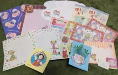 【平成レトロ①】キャラクターイラスト レターセット・シール
