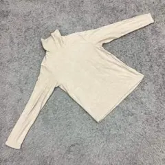 ✨UNIQLO✨ユニクロ♡ハイネックTシャツ♡ヒートテック♡防寒♡ベージュ(M)