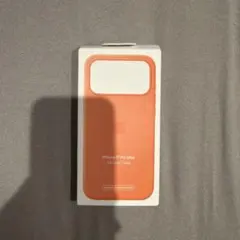 iPhone 17 Pro Max シリコンケース オレンジ