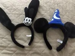 ミッキー ミニー カチューシャ 2点セット