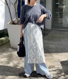○新品○ジェナエスパスメルヴェイユ 細ショルダーワイドサロペット 