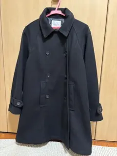 FREAK'S STORE ブラック　ダブルボタンフレアコート