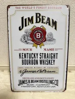 JIM BEAM アルミプレート インテリア 壁掛けアメリカンビンテージ レトロ