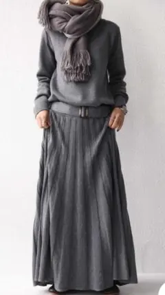 【期間限定価格】アンティカ ワンピース グレー