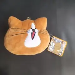 新品タグ付き猫のぽんた がま口財布