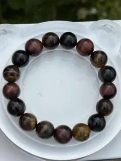 【パワーストーン】3色タイガーアイ　ブレスレット　12ミリ