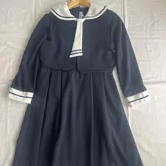 キャサリンコテージ　160 ネイビー セーラー襟 ワンピース ボレロ　セット