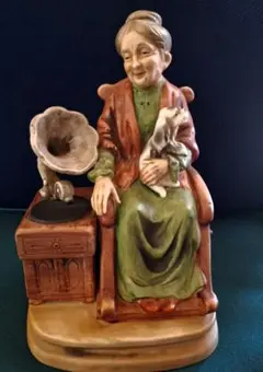 陶器製　オルゴール　Vintage Reminiscing