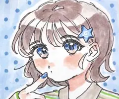 女の子 コピック オリジナルイラスト ミニ