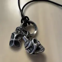 ビルウォールレザー ラージ アンカー クロス Bクラウン ペンダント