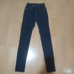 GU スキニーデニム ダークブルー
