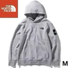【極美品 】THE NORTH FACEスクエアロゴフーディM ミックスグレー