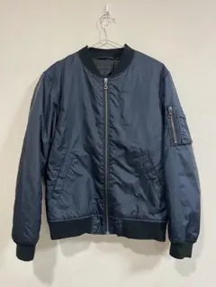 ユニクロ　ネイビー MA-1フライトジャケット Sサイズ