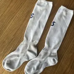 LUZ e SOMBRA＊サッカーストッキング22-24ホワイト×ネイビー