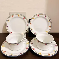 リチャードジノリ　クリッパー　カップ＆ソーサー プレート　セット