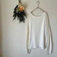 フレイアイディー ロング Tシャツ / 長袖 コットン ホワイト 白 重ね着