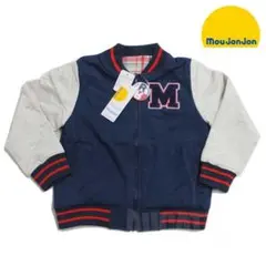 ムージョンジョン 100 スタジャン風リバーシブルブルゾン ネイビー265J55