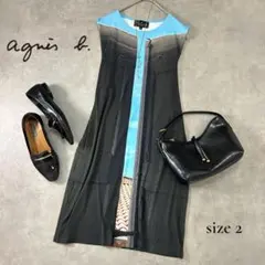 agnes b. PRESTIGE フォトプリントワンピース 2 M フランス製のサムネイル