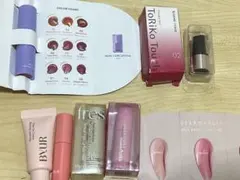 韓国コスメ　＆　キスミー　リップ、下地、チーク　ミニサイズ　7点セット