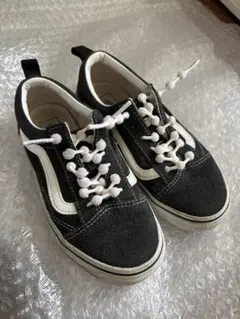 VANS ブラック スエード スニーカー　20センチ