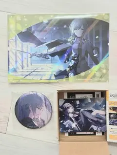 ✽プロセカ✽　日野森志歩　ノーブルアート・グリッター缶バッジ・特典