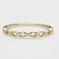 【美品】agete アガット K10ダイヤモンドリング 13号 透かし リング