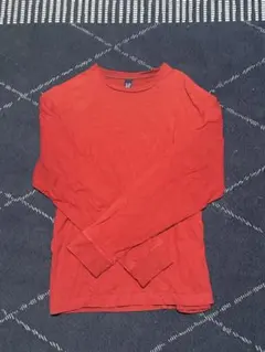 90s OLD GAP ロンT 無地 Y2K red archive ノームコアのサムネイル