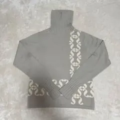 【pierre cardin】タートルネック ウール100％ ニット L