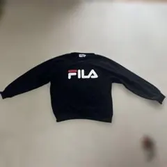 希少 90S FILA フィラ トレーナー スウェット ヴィンテージ 黒 M