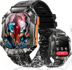 スマートウォッチ 軍用 smart watch iphone対応＆アンドロイド