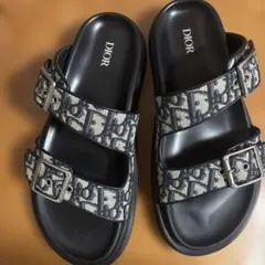 【美品】DIOR オブリーク アクア　サンダル サイズ40のサムネイル
